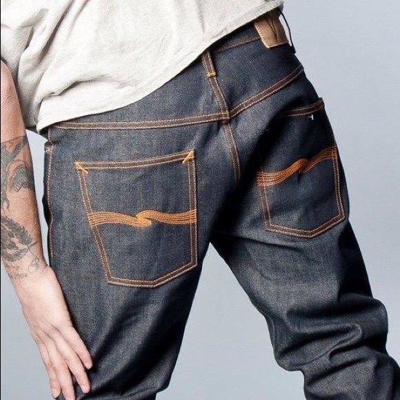 Nudie Jeans Hank Rey Raw Denim Size 32 W 34 L - Picture 2 of 4